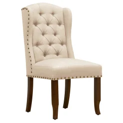 Aahmad Winged Dining Chair, Natural Online Discount