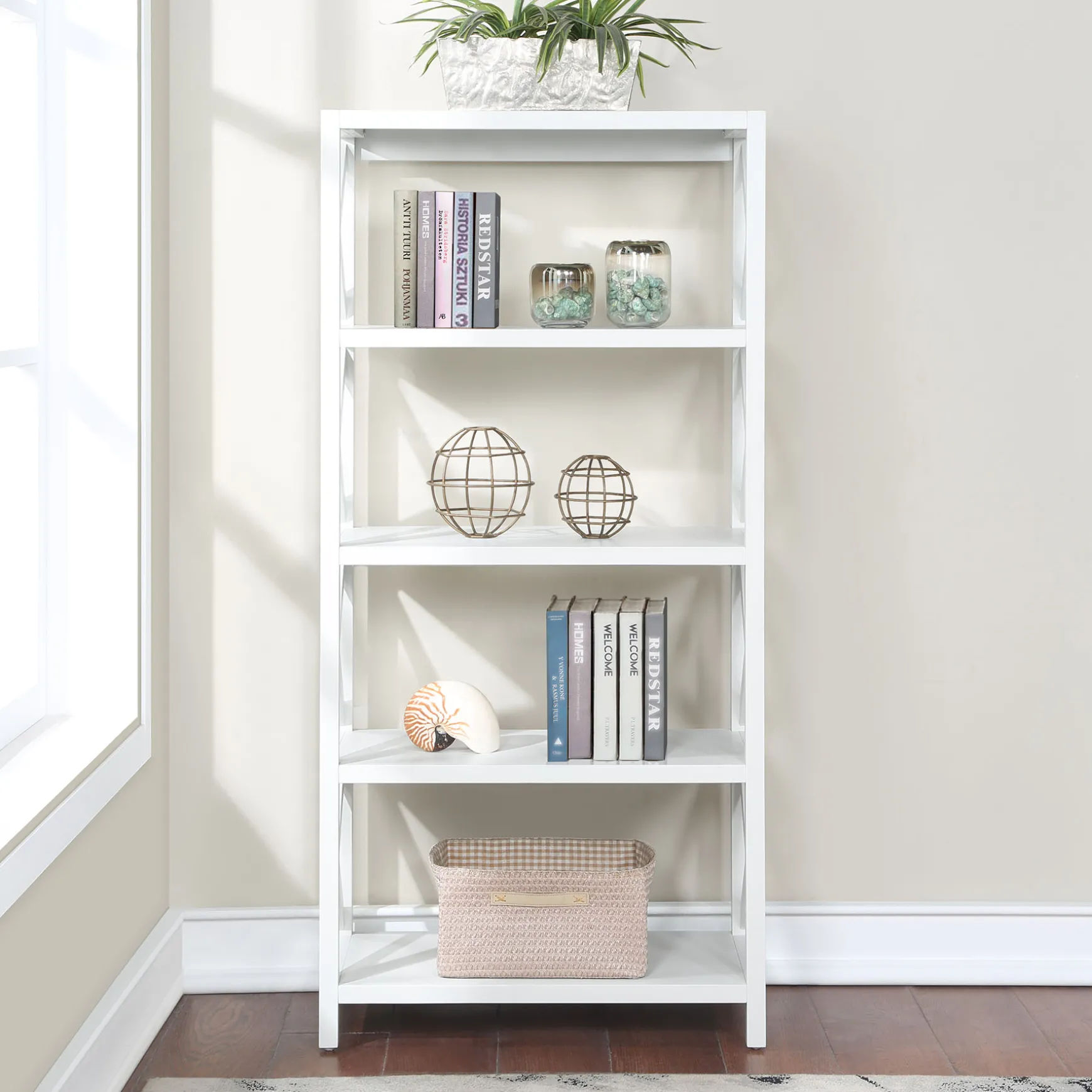 Adelaide White Bookshelf Gift Selection