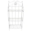 Antique White Metal Baker'S Rack With Folding Shelves, 51 Less Expensive