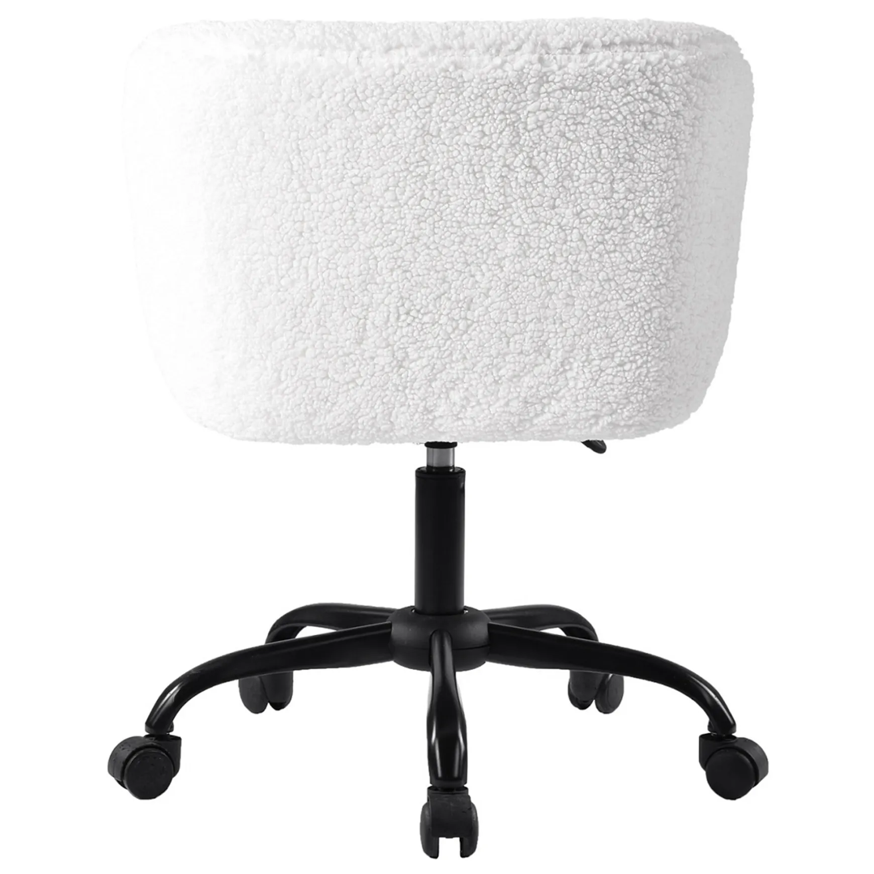 Aubrey White Sherpa Office Chair Featured