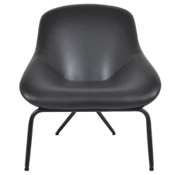 Black Faux L Armless Chair Kd Less Expensive