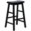 Black Saddle Backless Barstool, 29 Promotion