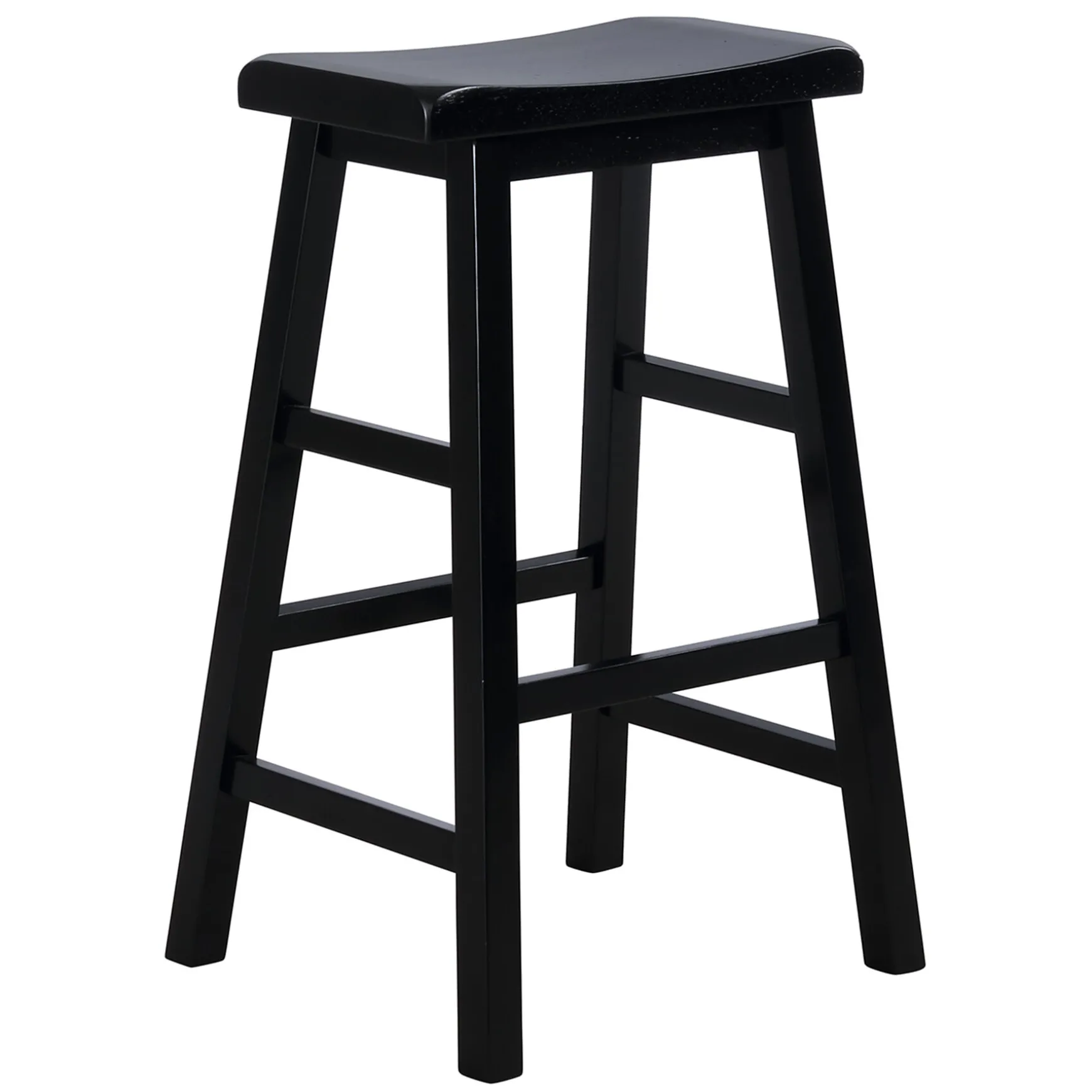 Black Saddle Backless Barstool, 29 Promotion