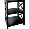 Black 2-Tier Xavier Accent Table, 26 Promotion