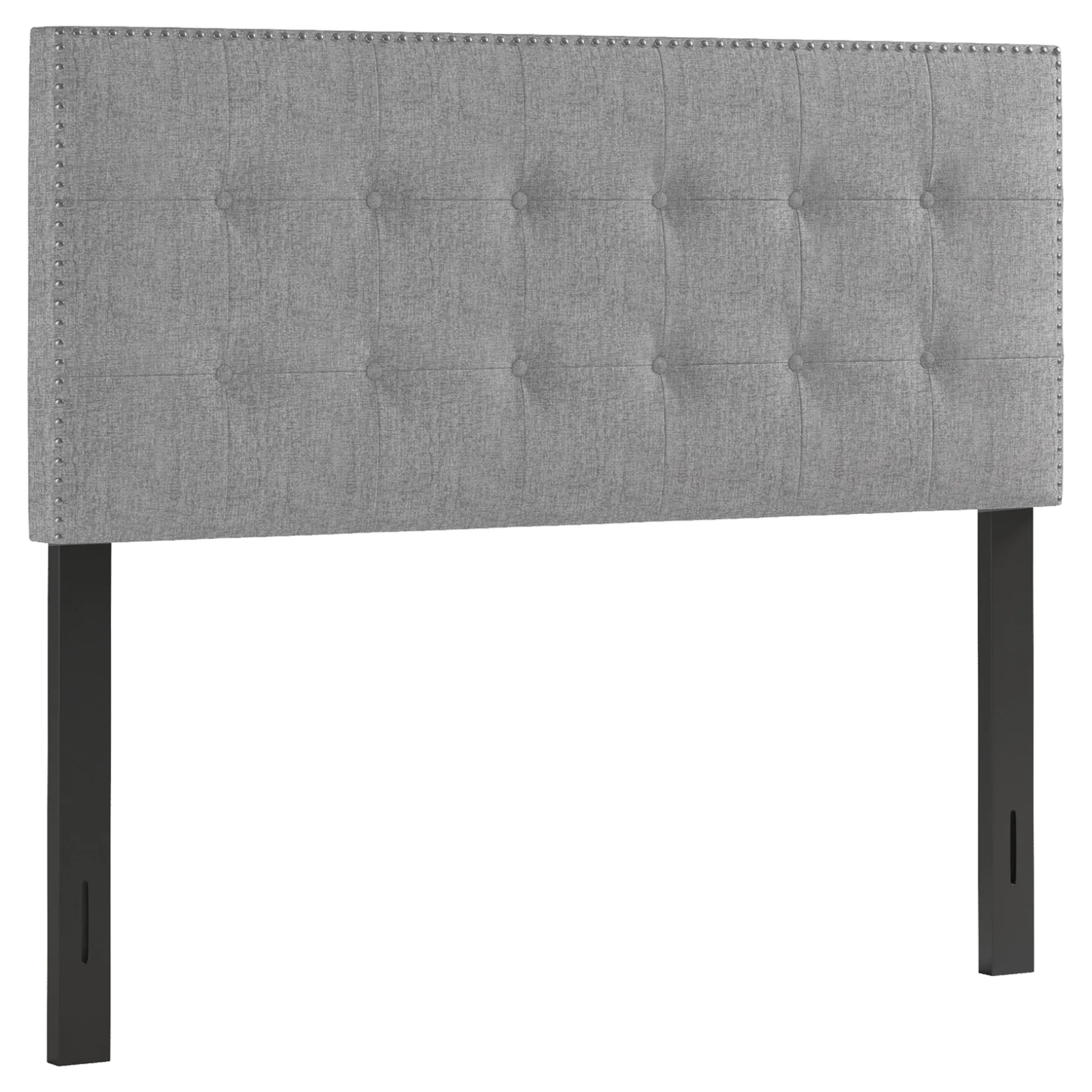 Brian Grey Tufted Headboard, Queen Bargain Sale