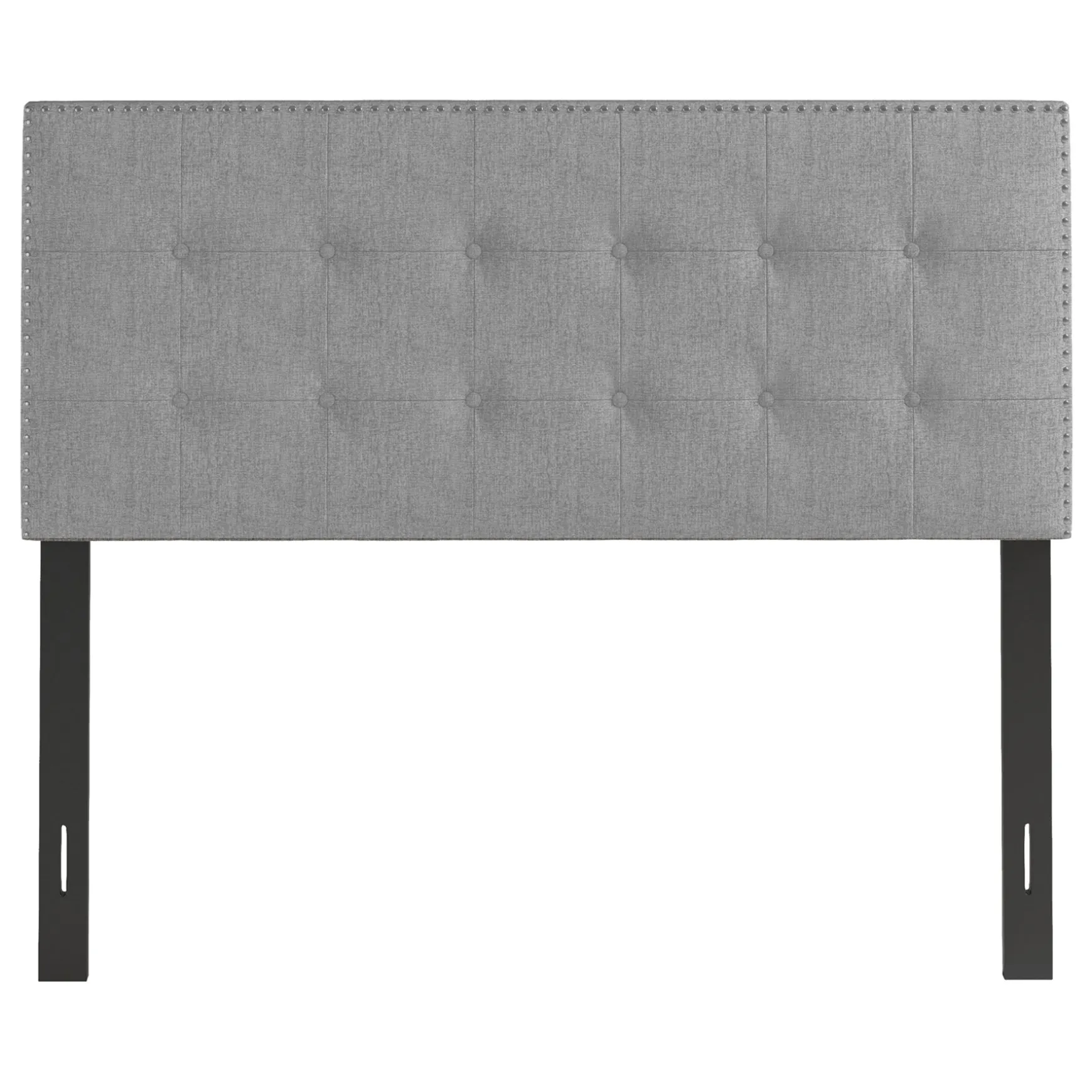 Brian Grey Tufted Headboard, Queen Bargain Sale