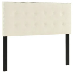 Brian Oyster Tufted Headboard, Queen Bargain Sale