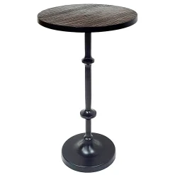 Calvin Black Metal Accent Table, 22 Less Expensive