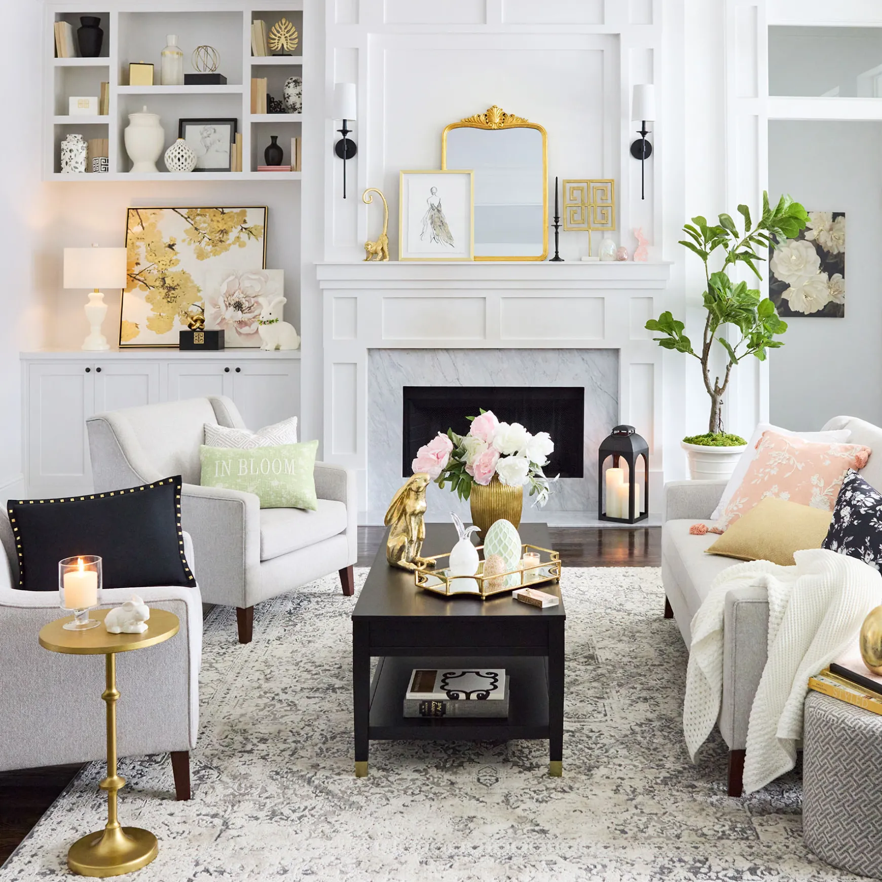 Calvin Gold Metal Accent Table, 22 Opening Sales