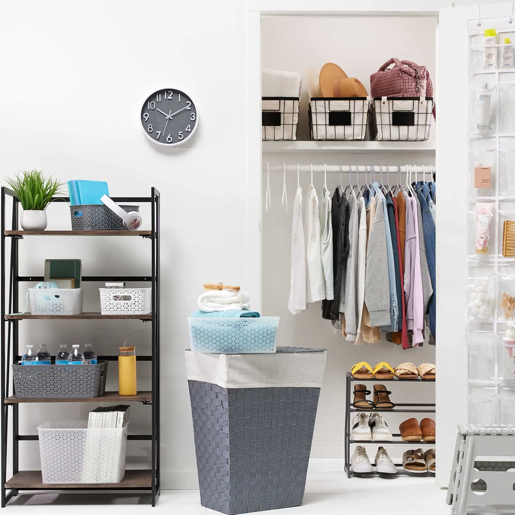 Dakota 4-Tier Black & Brown Industrial Modern Bookshelf, 49 Low Price