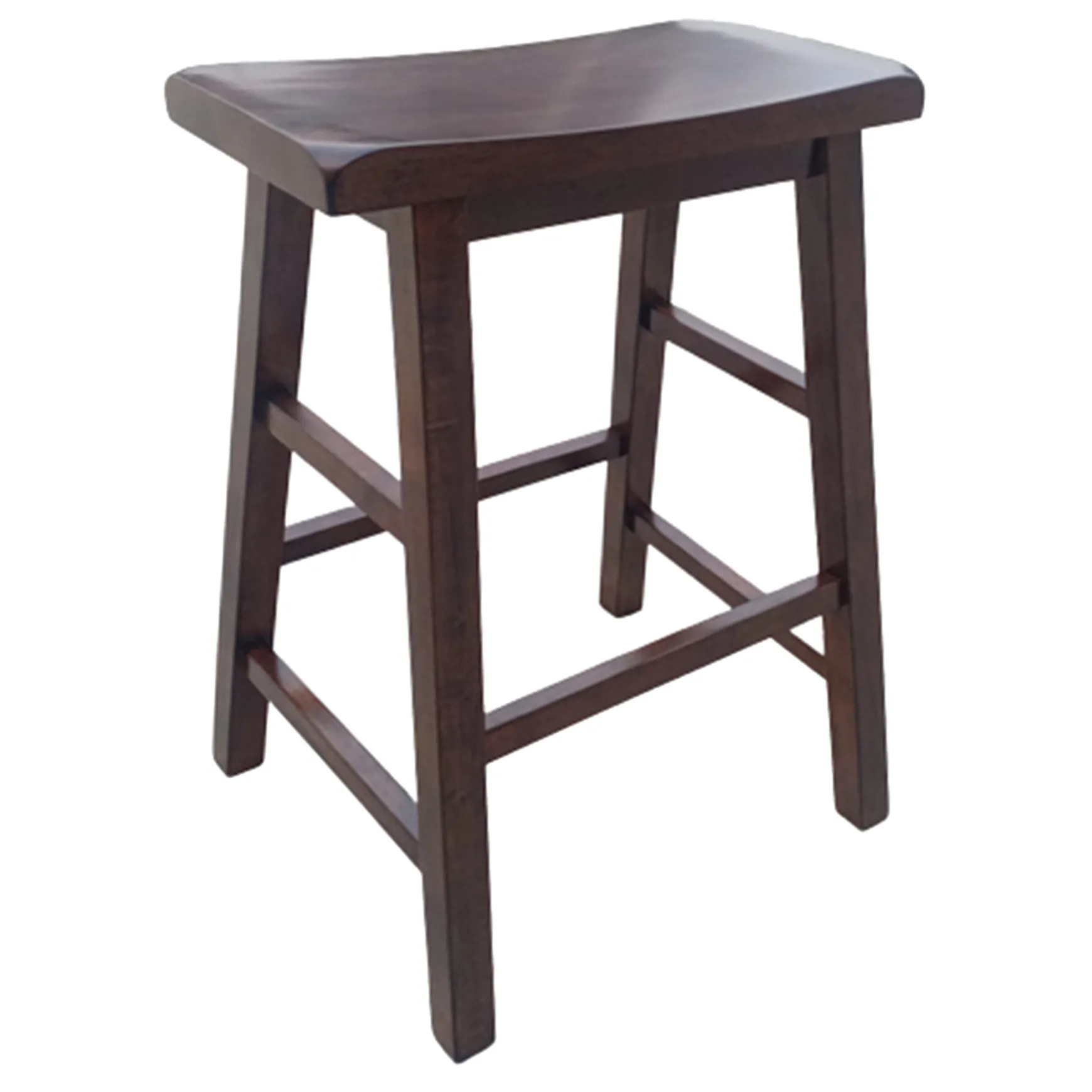 Dark Walnut Saddle Barstool 29 Kd Cheaper