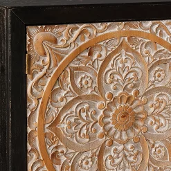 2-Door Carved Black Long Cabinet Opening Sales