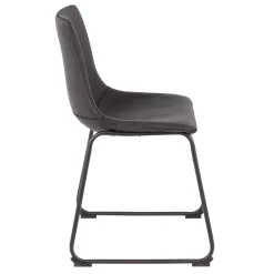 Drake Modern Industrial Dining Chair, Grey Discount Online