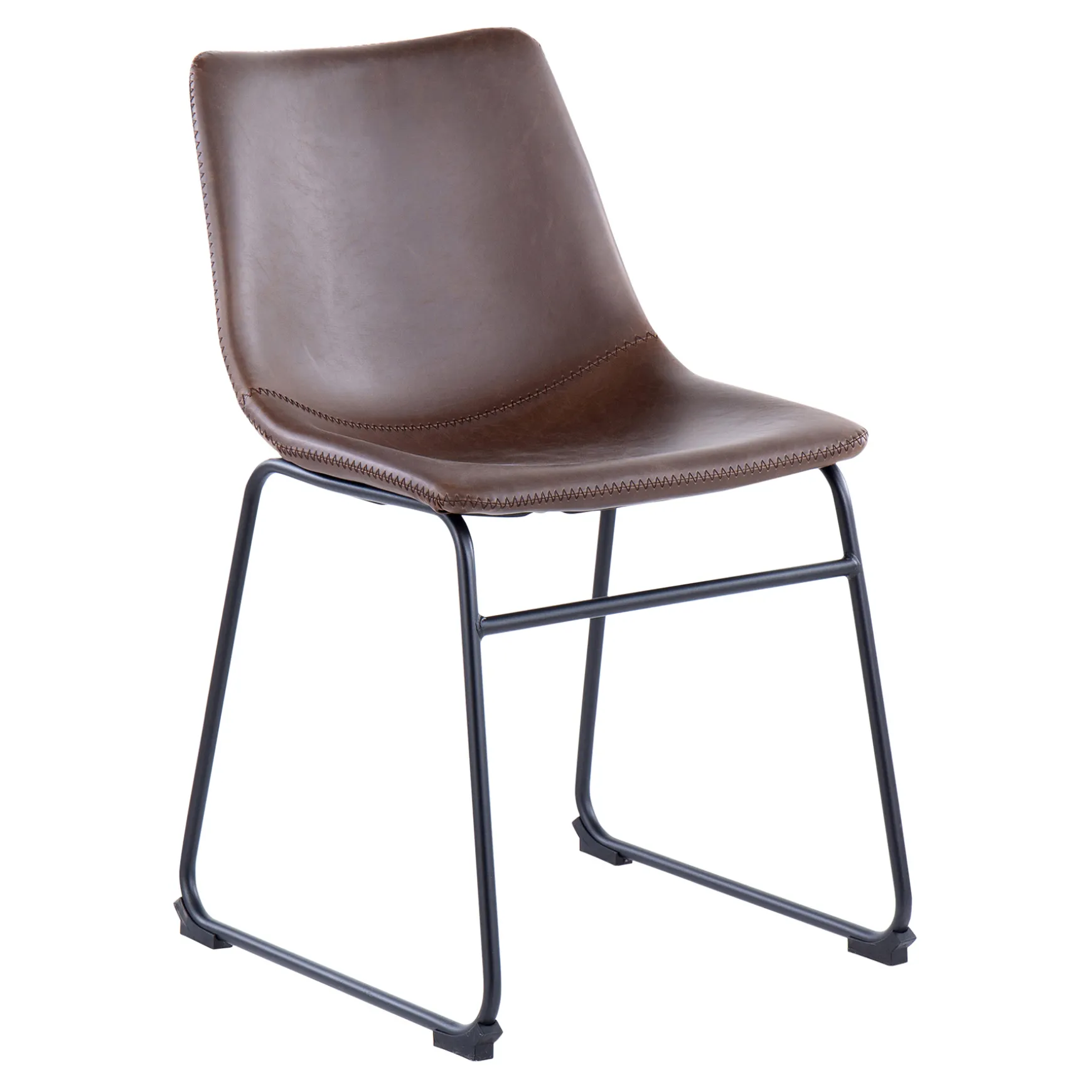 Drake Modern Industrial Dining Chair, Espresso Discount