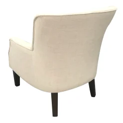 Emilee Cream Upholstered Accent Chair Premium