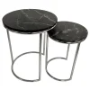 Essex Black Marble Nesting Tables Online Discount