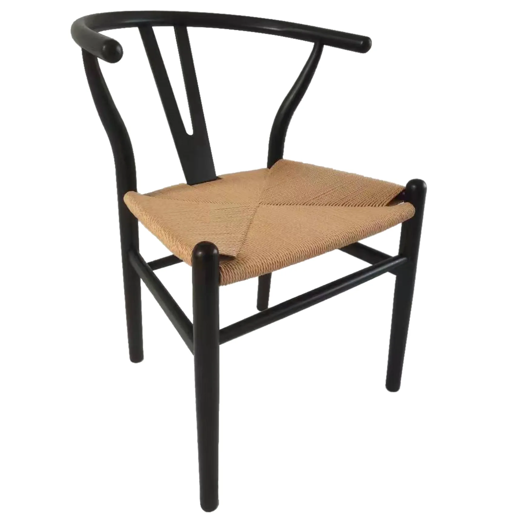 Found & Fable Set Of 2 Denise Black Wishbone Dining Chair Premium