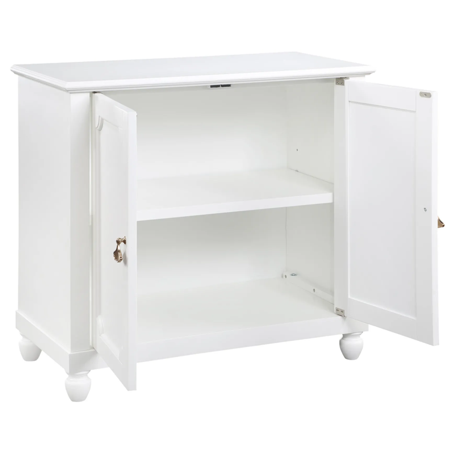 Grace Mitchell Asbury White 2-Door Cabinet Premium