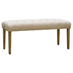Grace Mitchell Bailey Tufted Bench With Ring Accents, Kd Discount