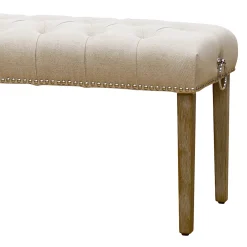 Grace Mitchell Bailey Tufted Bench With Ring Accents, Kd Discount