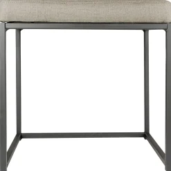Grey Rectangle Vanity Stool Premium