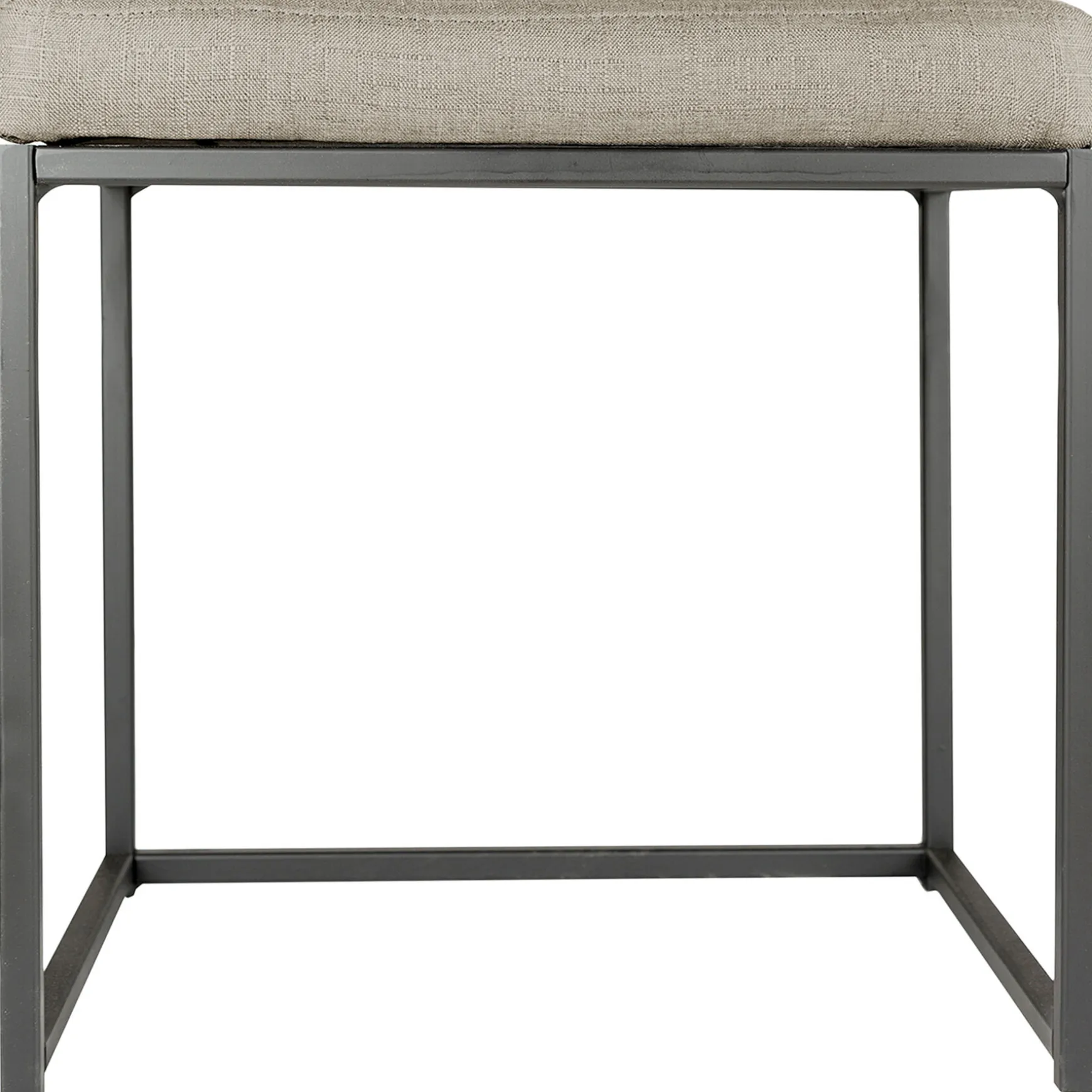 Grey Rectangle Vanity Stool Premium