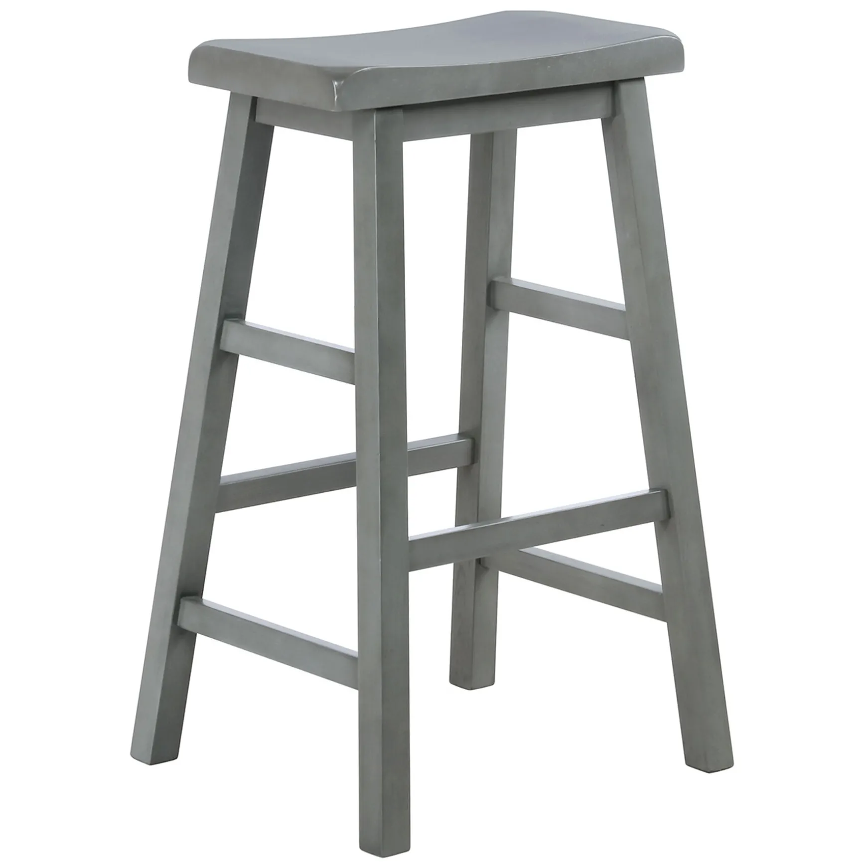 Grey Saddle Backless Barstool, 29 Fashion
