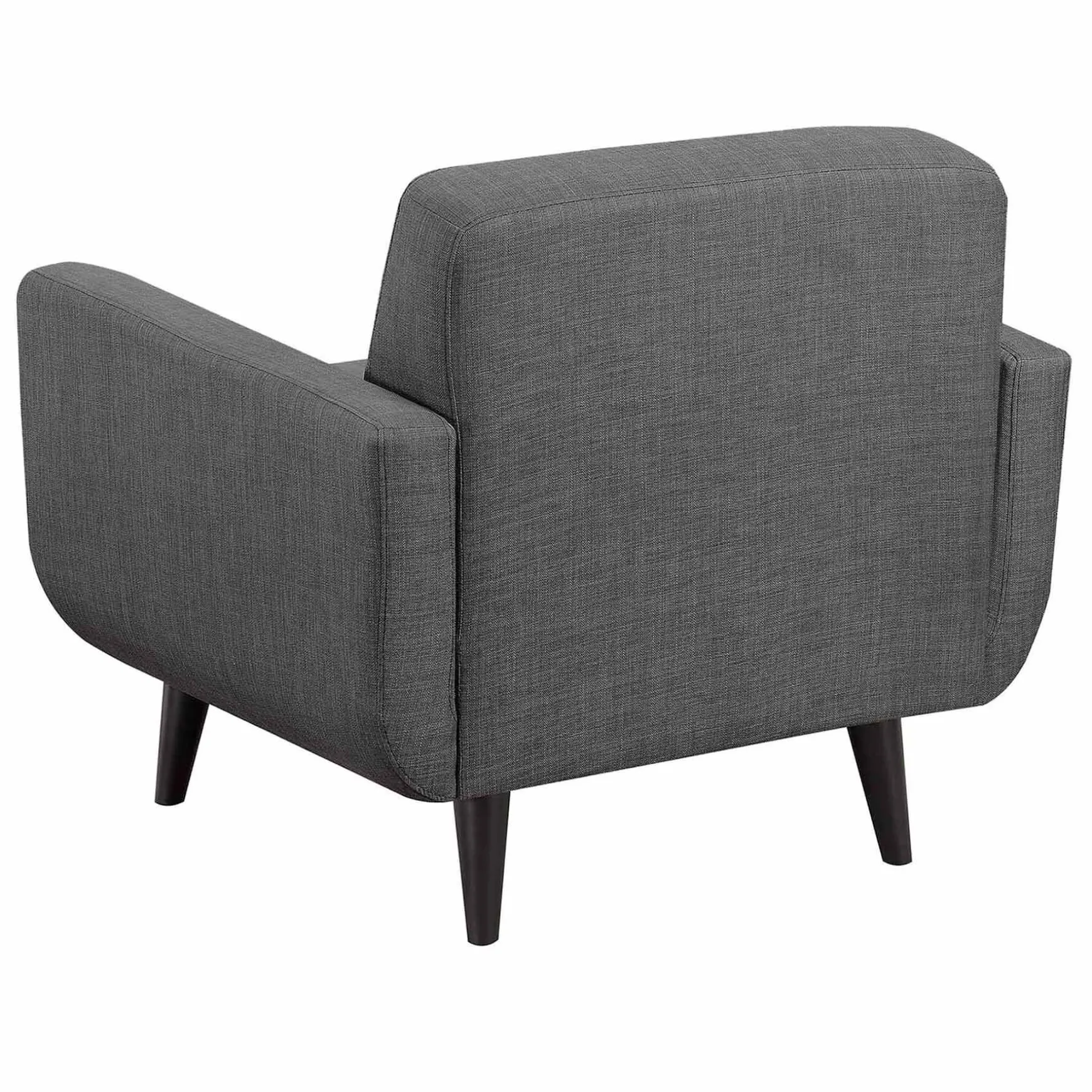 Hadley Tufted Back Accent Chair, Charcoal Grey Flash Sale