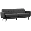 Hadley Tufted Back Sofa, Charcoal Grey Opening Sales