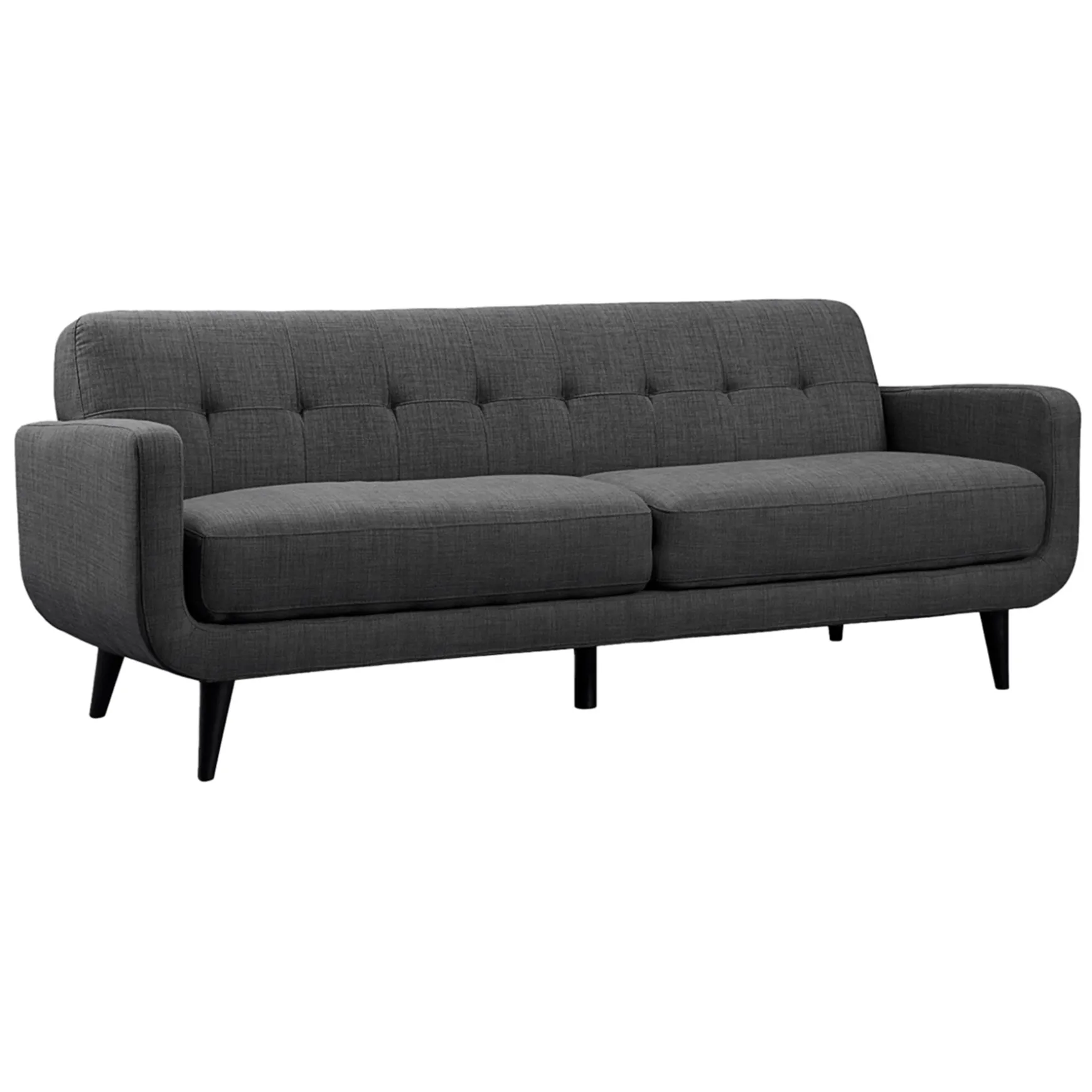Hadley Tufted Back Sofa, Charcoal Grey Opening Sales