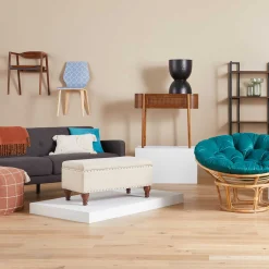 Hadley Tufted Back Sofa, Charcoal Grey Opening Sales