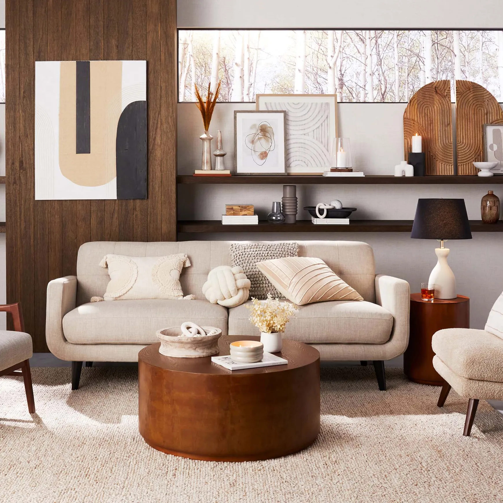 Hadley Tufted Back Sofa, Taupe Opening Sales