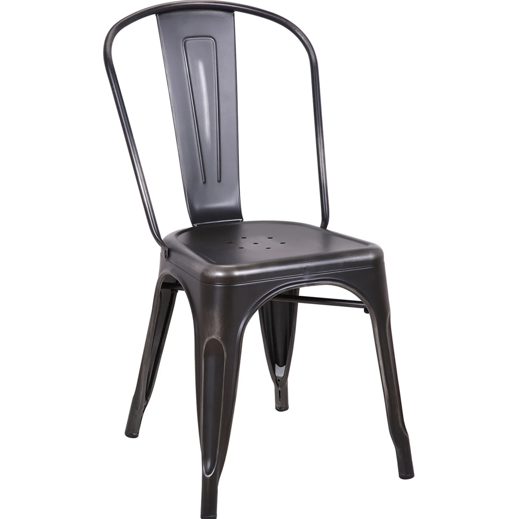 Honeybloom Idris Black Metal Dining Chair Good Quality