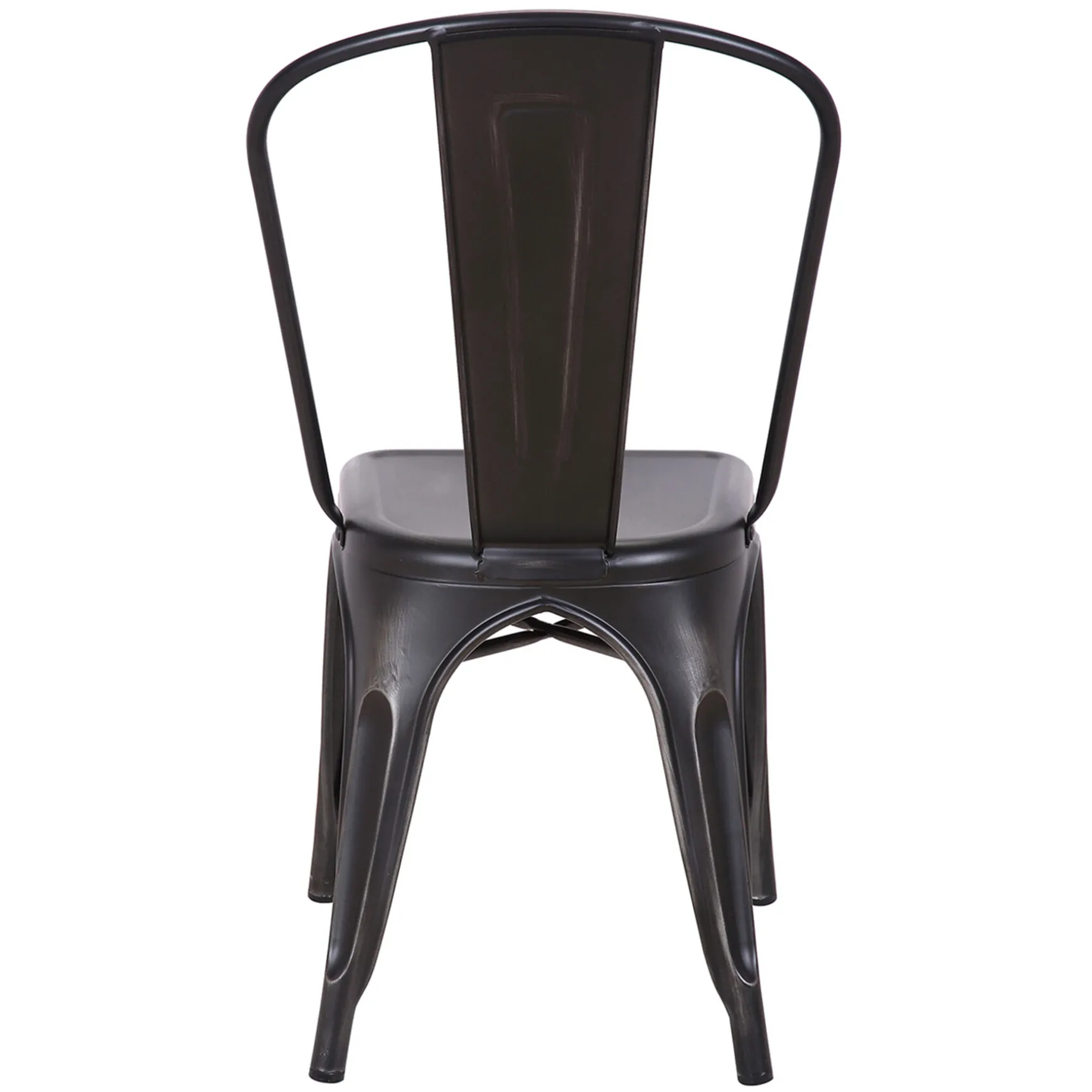 Honeybloom Idris Black Metal Dining Chair Good Quality
