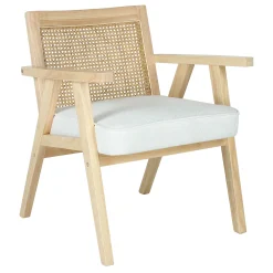 Honeybloom Kanon White Oak Accent Chair Opening Sales
