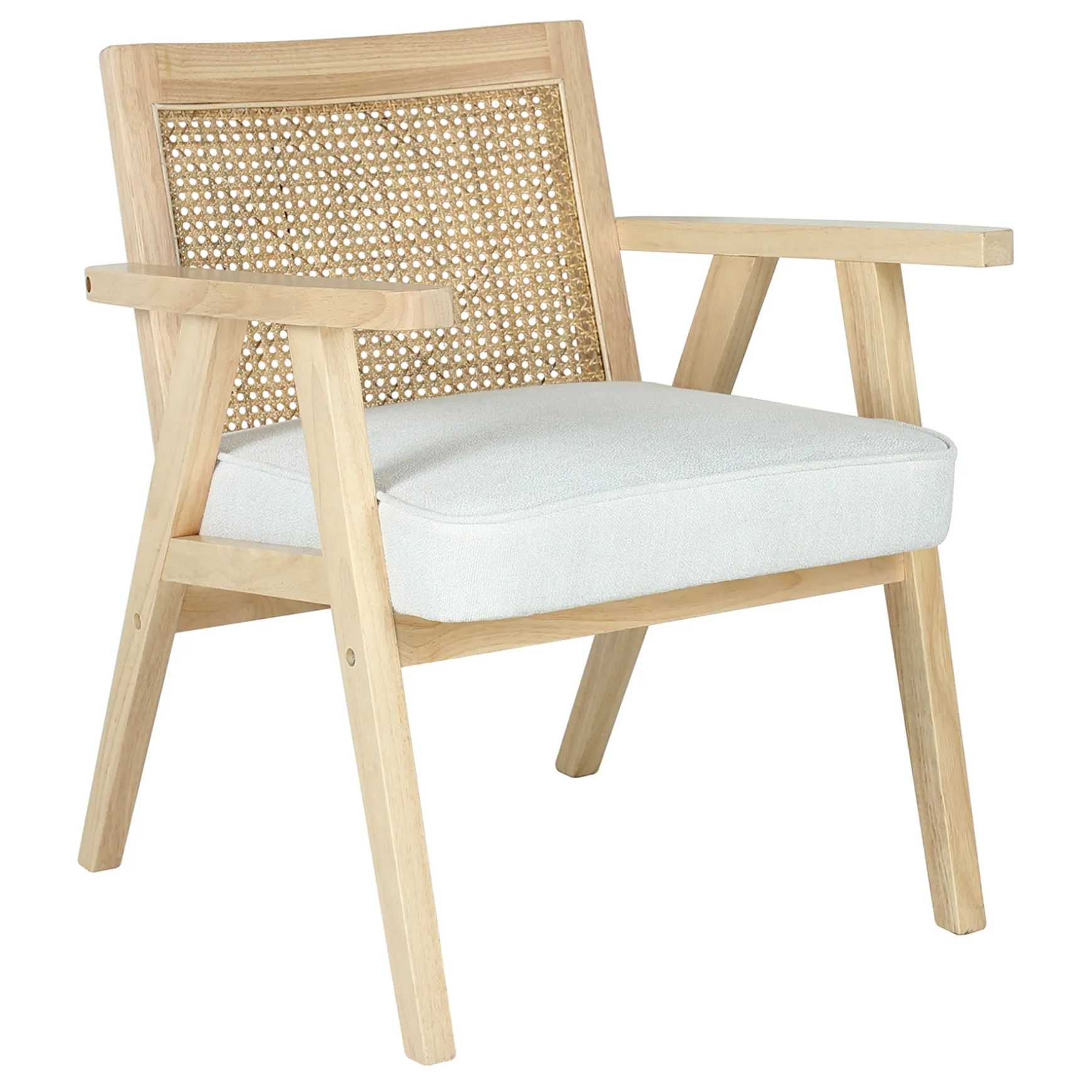 Honeybloom Kanon White Oak Accent Chair Opening Sales