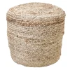 Honeybloom Karson Jute Pouf Exquisite Gifts