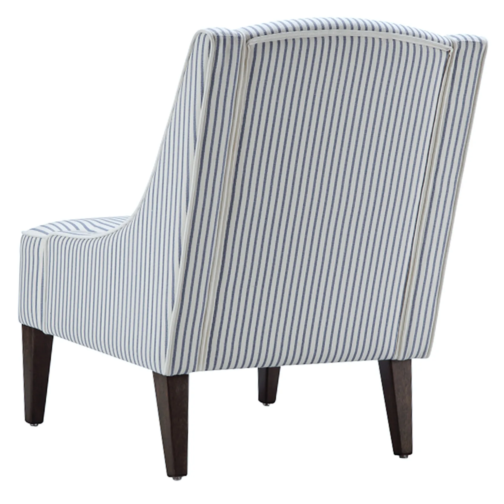 Honeybloom Kayson Blue Striped Accent Chair Promotion