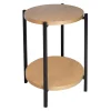 Honeybloom Sienna Wood & Metal Accent Table Clearance