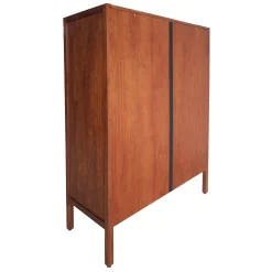 Honeybloom Wood Rattan Door Cabinet Premium