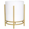 9.5In Metal Planter Stand White Clearance