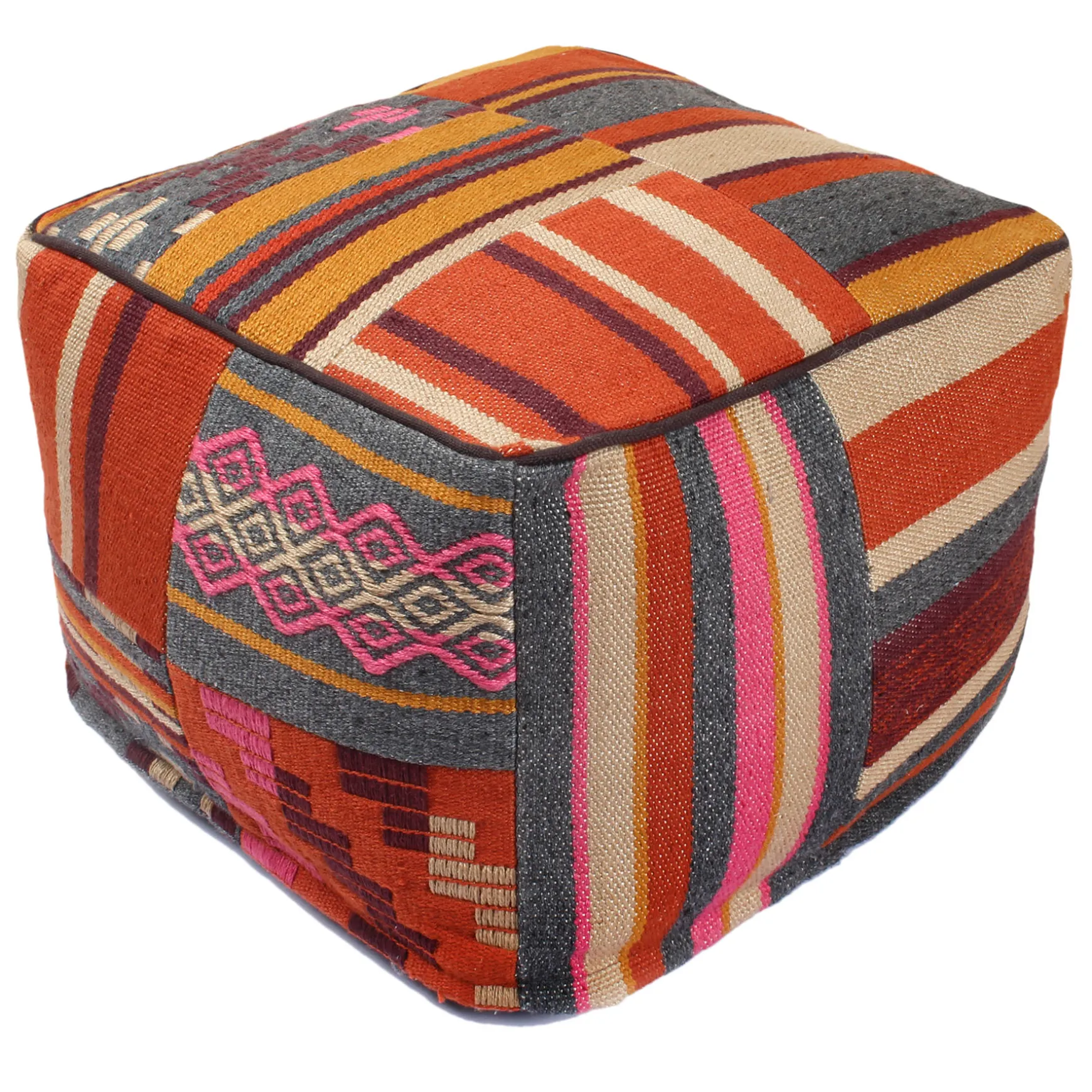 Indira Yard Dyed Pouf Good Quality