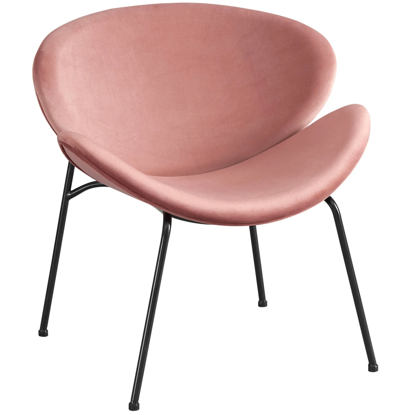 Jagger Chair With Black Metal Legs, Rose Opening Sales