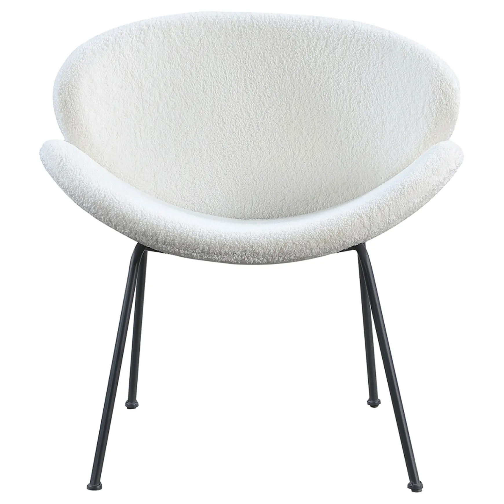 Jagger White Sherpa Accent Chair Bargain Sale