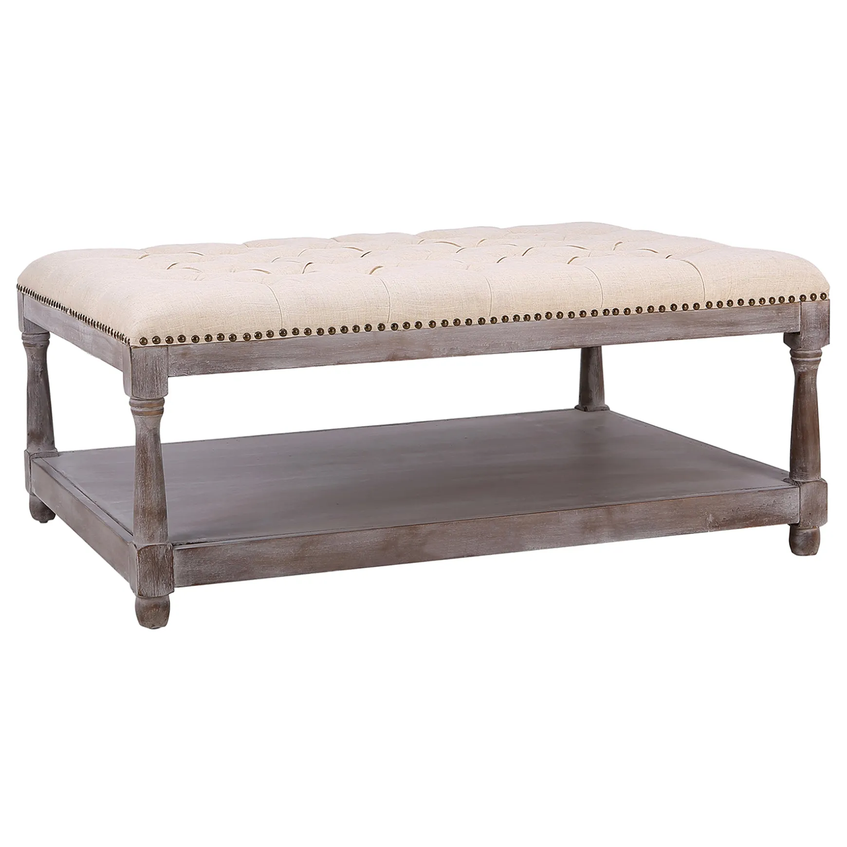 Jardan Tufted Ottoman Natural Kd Opening Sales