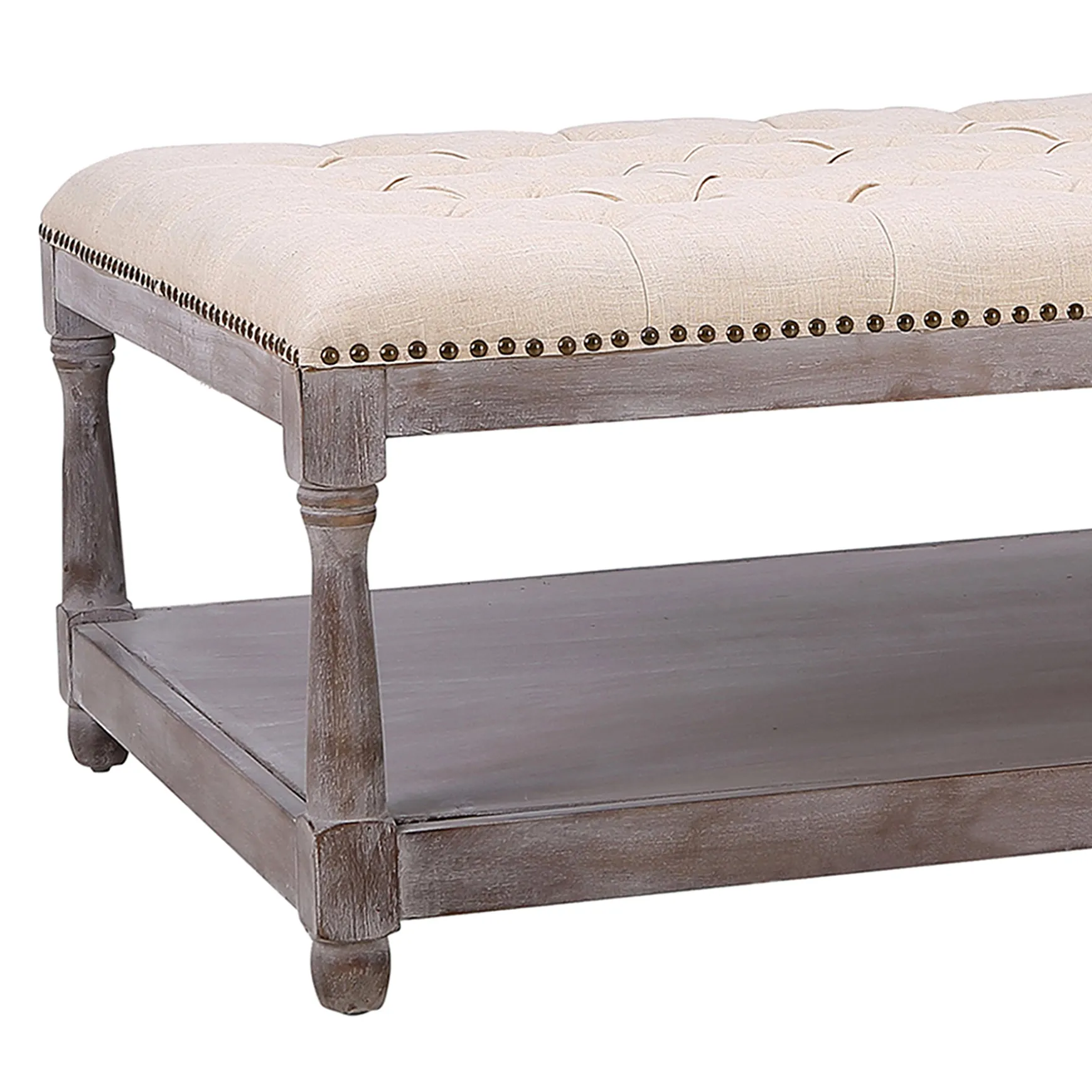 Jardan Tufted Ottoman Natural Kd Opening Sales