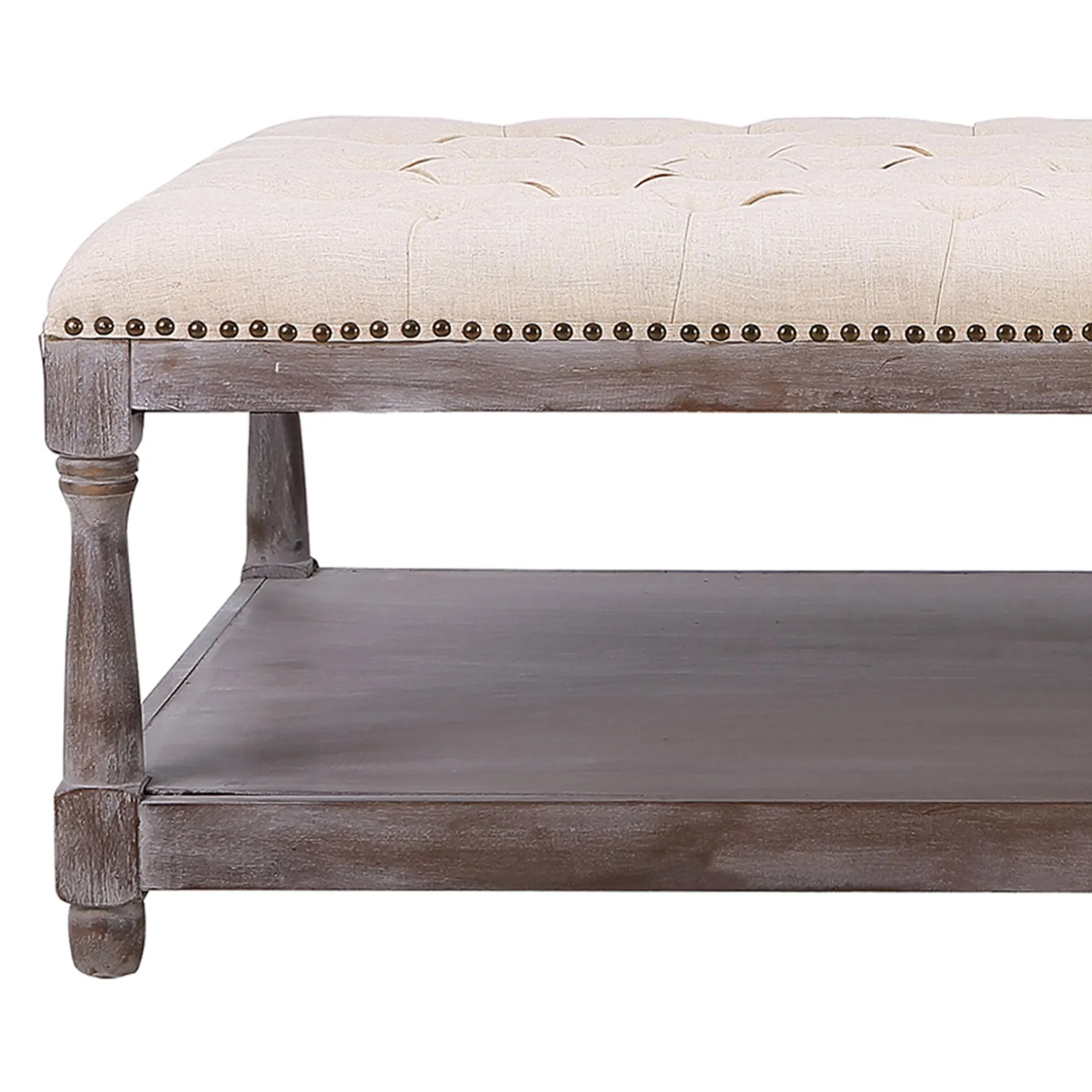 Jardan Tufted Ottoman Natural Kd Opening Sales