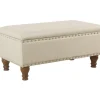 Jasmine Linen Storage Ottoman, Natural Less Expensive
