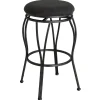 Joseph Dark Grey Backless Barstool, 29 Discount Online