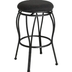 Joseph Dark Grey Backless Barstool, 29 Discount Online